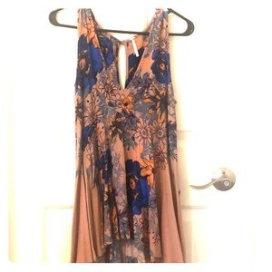 Free People backyard floral tunic
